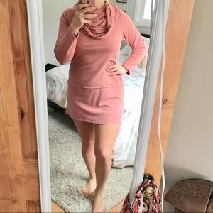 Cowl Neck Long Sleeve Dress